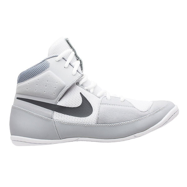 Wrestling shoes nike fury white grey