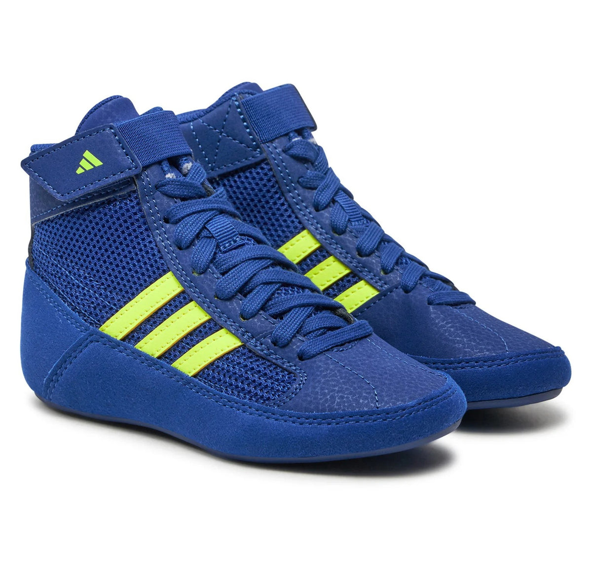 Adidas Ringerschuhe für Kinder - Super Qualität und Stabilität auf der Matte. In der Farbe Blau/Gelb. Code: 7637