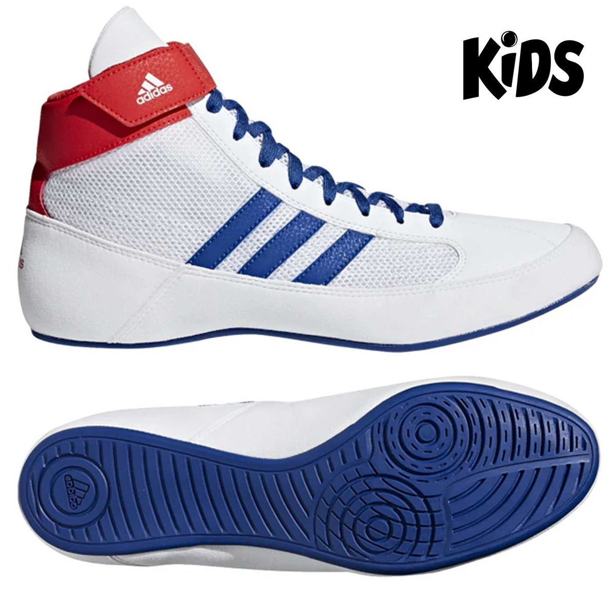 Kinder Ringerschuhe ADIDAS Havoc - Weiß/Rot/Blau