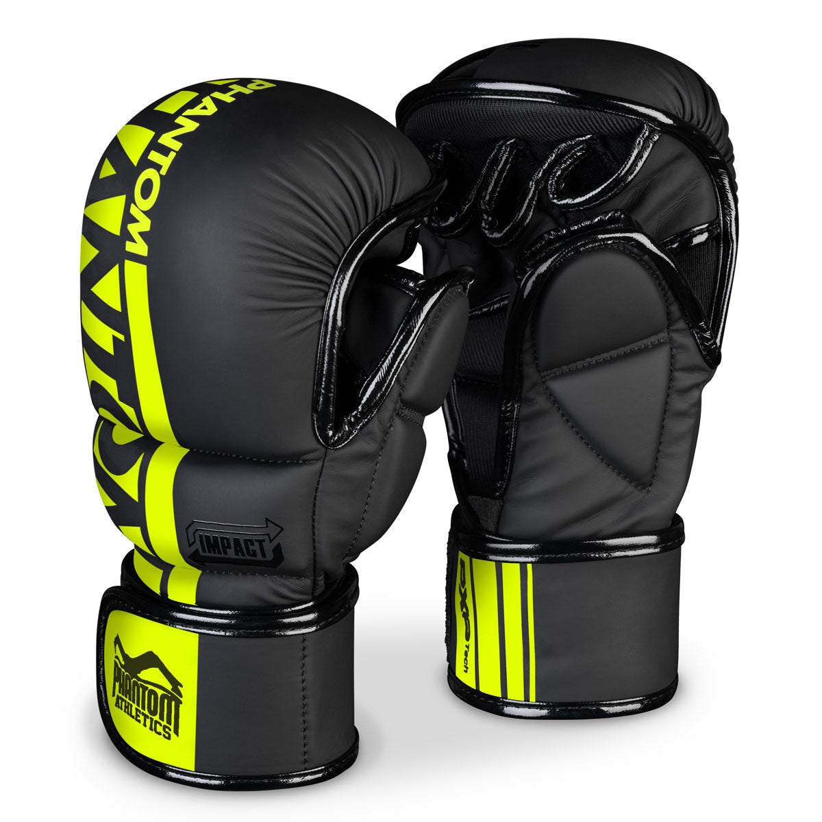 Robuste MMA-Handschuhe von Phantom Athletics für Sparring und Training. Entwickelt für optimalen Schutz und Flexibilität bei Schlägen und Grifftechniken.