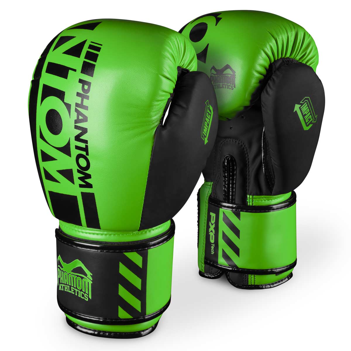 Phantom APEX NEON Boxhandschuhe. Hochwertige Boxing Gloves für deinen Kampfsport. Perfekte Verarbeitung machen diese Boxhandschuhe ideal für Training, Sparring und Wettkampf. Ideal für MMA, Muay Thai, Boxen und Kickboxen. Hier in Neon Grün.