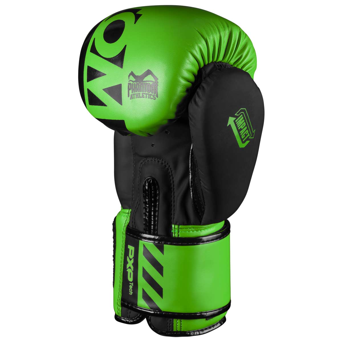 Phantom APEX NEON Boxhandschuhe. Hochwertige Boxing Gloves für deinen Kampfsport. Perfekte Verarbeitung machen diese Boxhandschuhe ideal für Training, Sparring und Wettkampf. Ideal für MMA, Muay Thai, Boxen und Kickboxen. Hier in Neon Grün.