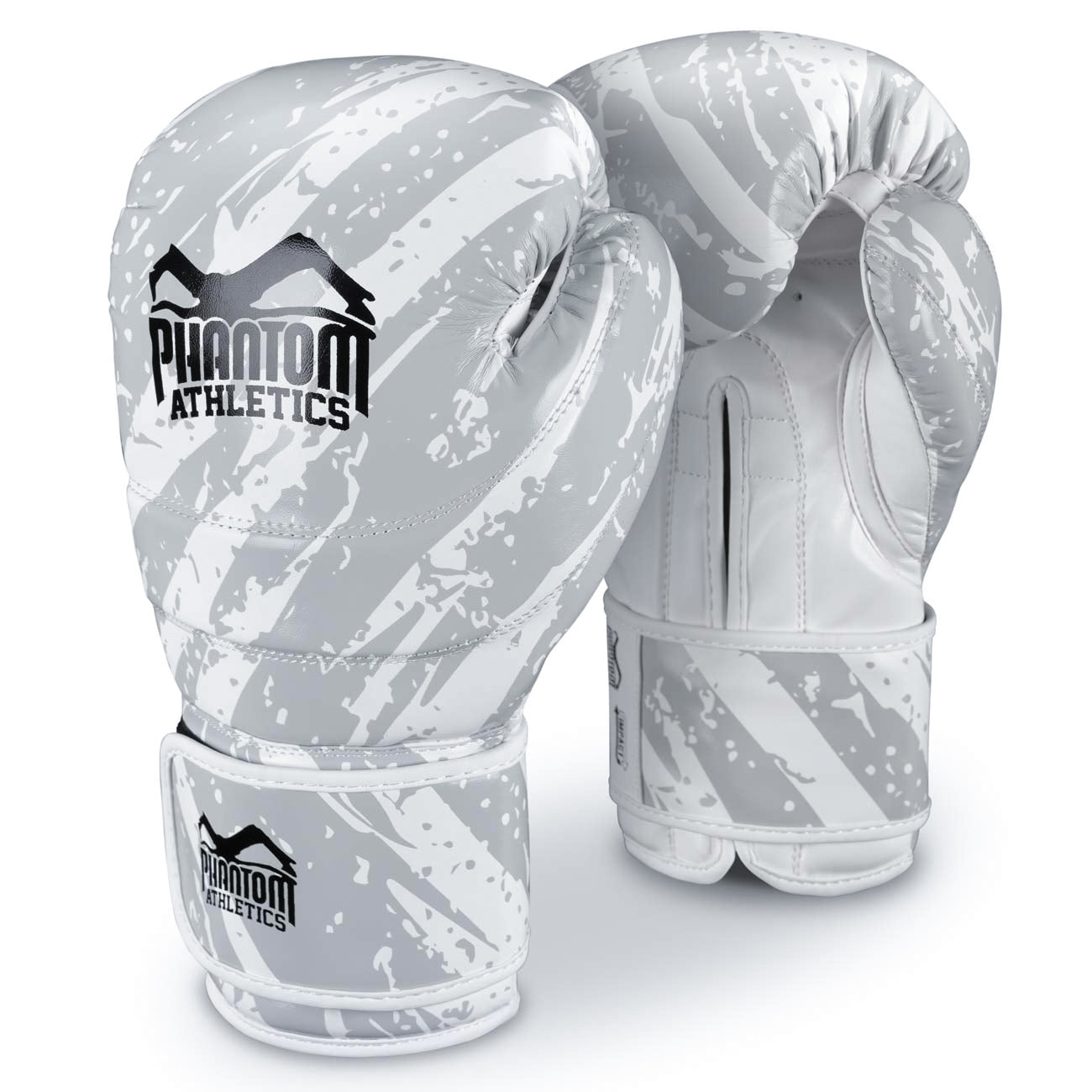 Phantom Athletics Boxing Gloves Camo Tiger White, ideal für intensives Boxtraining und Kampfsport. Perfekt für Boxen, Kickboxen und Muay Thai, mit robustem Design und optimalem Schutz bei jedem Schlag.