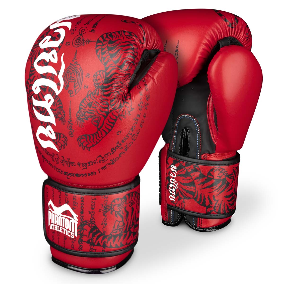 Phantom Athletics Muay Thai Boxhandschuhe mit ergonomischer Passform. Perfekt für intensives Training und Wettkämpfe, bietet sicheren Halt und Komfort.