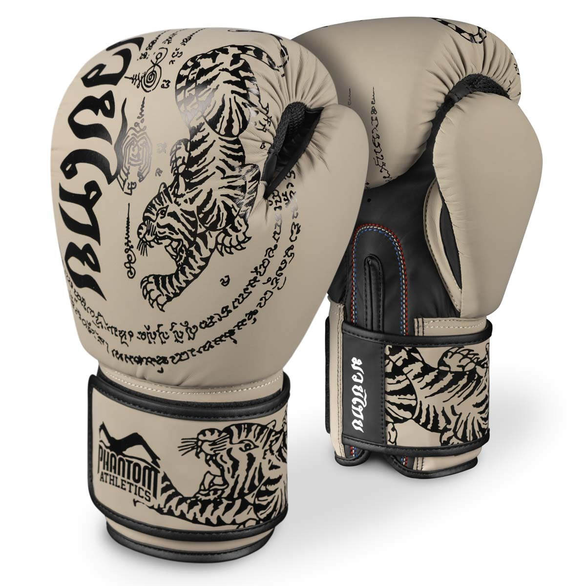 Leistungsstarke Muay Thai Handschuhe von Phantom Athletics, ideal für intensives Kampfsporttraining. Atmungsaktives Material sorgt für Komfort und Langlebigkeit.