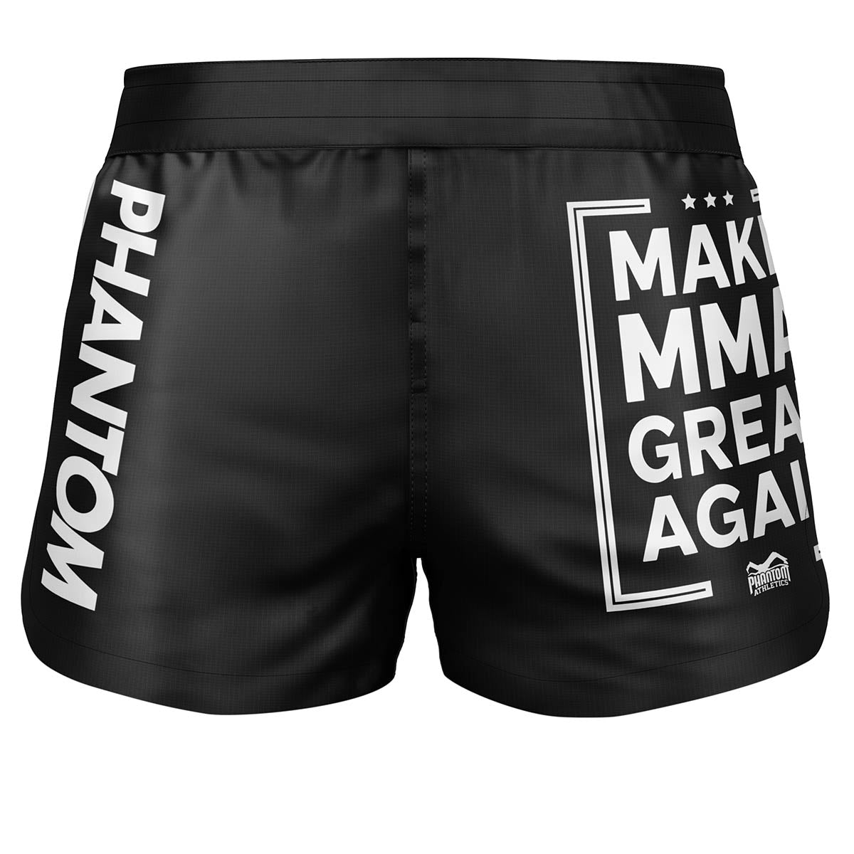 Fightshorts FUSION-R - Make MMA Great Again - Schwarz