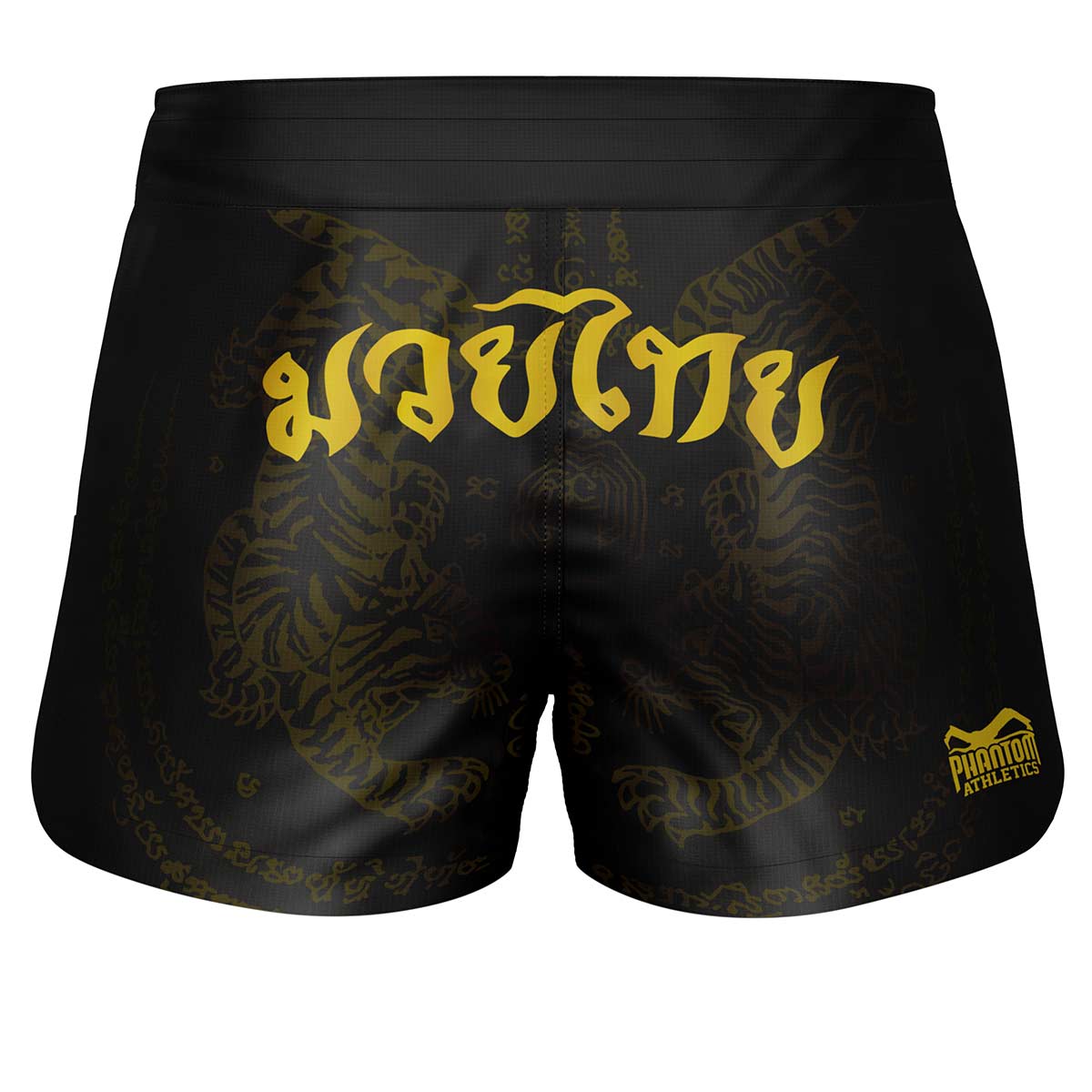 Fightshorts FUSION Muay Thai - Schwarz/Gold