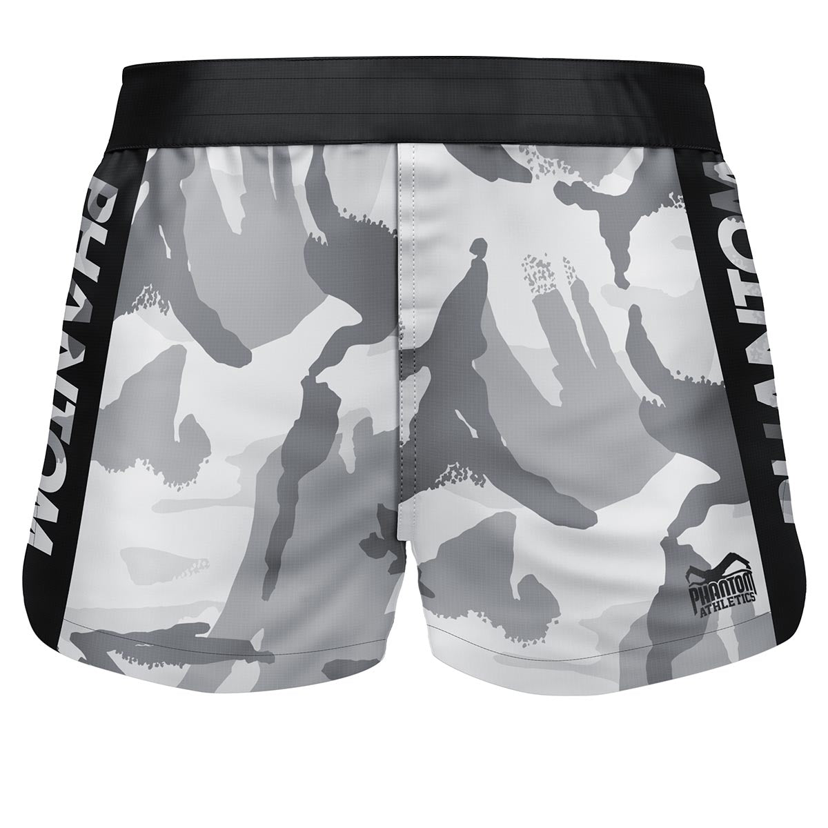 Phantom Athletics Fightshorts Fusion-R Whiteout – leichte und strapazierfähige Kampfsport-Shorts für MMA, Grappling und Kickboxen. Bieten optimale Bewegungsfreiheit und maximalen Komfort im Training und Wettkampf.