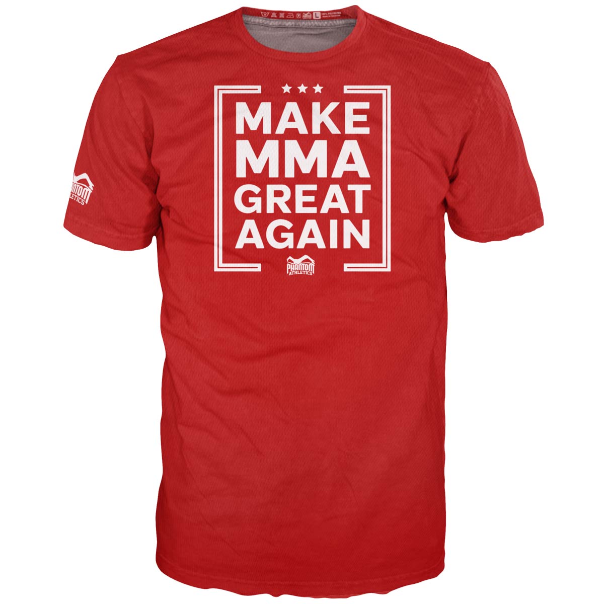 Hochwertiges Phantom Athletics Shirt mit "Make MMA Great Again"-Design, perfekt für Kampfsportler. Bietet optimale Bewegungsfreiheit und einen sportlichen Look.