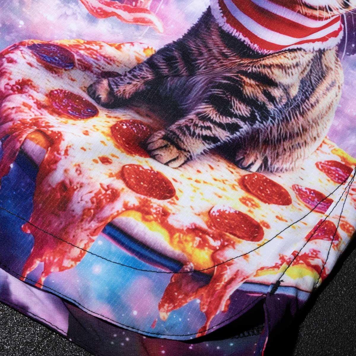 Fightshorts FUSION-R Christmas-Pizza-Laser-Eye-Cat