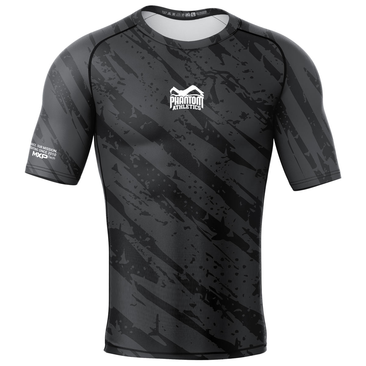 Phantom Athletics Rashguard Evo Camo Tiger Grau – Eng anliegendes Rashguard mit Camo-Design für optimalen Support und Bewegungsfreiheit. Perfekt für intensives Training und Wettkämpfe.