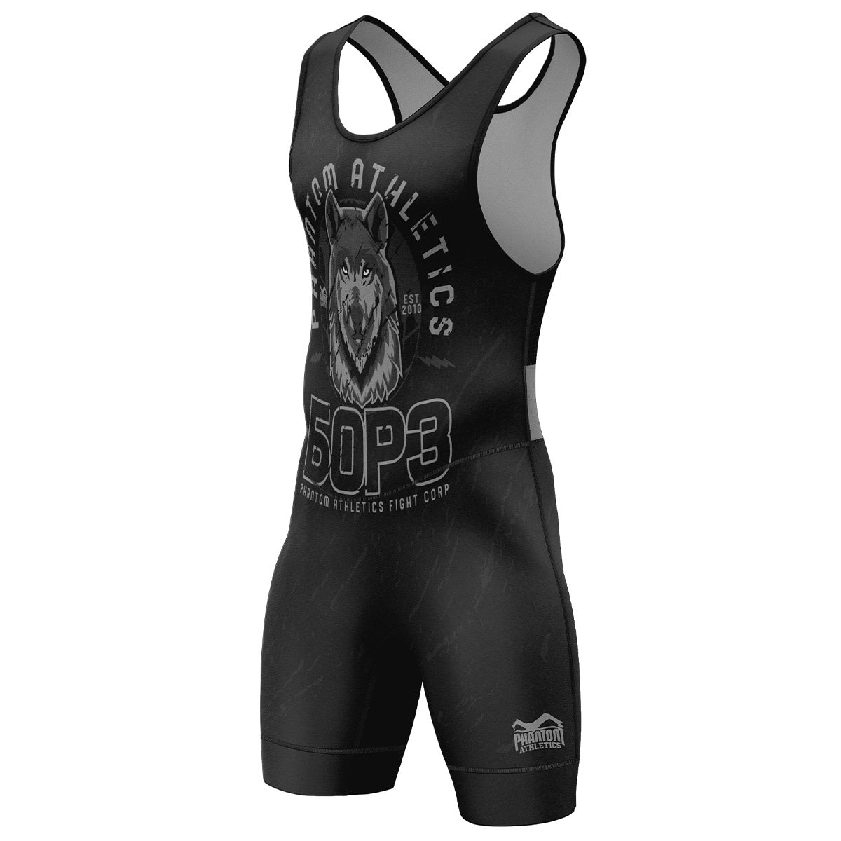 Phantom BORZ БОРЗ Ringertrikot. Das ideale Wrestling Singlet für Training und Wettkampf. Im Tschetschenien Wolf Design mit russischem WOLF Schriftzug. Perfekt für deinen Ringsport. 