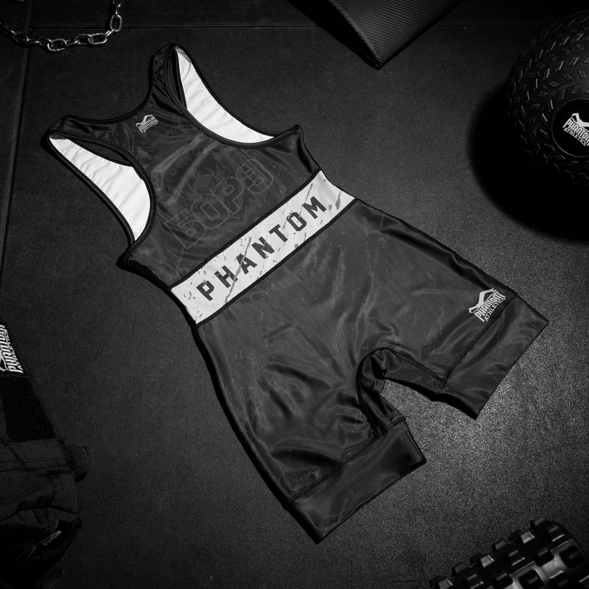 Phantom BORZ БОРЗ Ringertrikot. Das ideale Wrestling Singlet für Training und Wettkampf. Im Tschetschenien Wolf Design mit russischem WOLF Schriftzug. Perfekt für deinen Ringsport. 