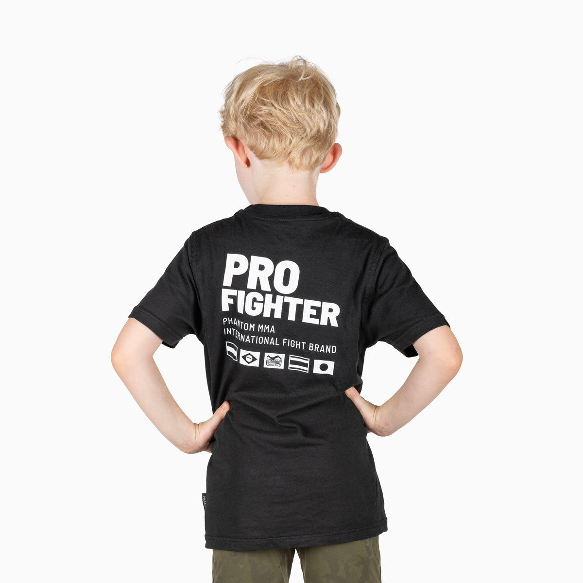 Kinder T-Shirt Pro Fighter - Schwarz