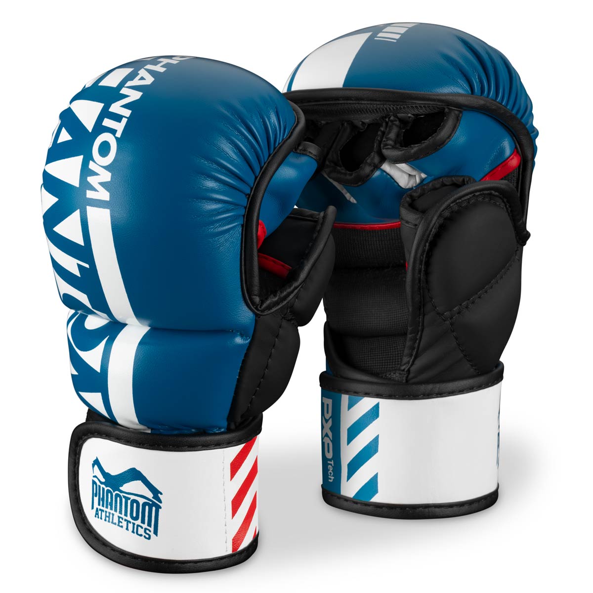 Die APEX Blue MMA Sparring Handschuhe von Phantom Athletics bieten eine stoßdämpfende High-Tech-Polsterung und hervorragenden Schutz, ideal für intensives Sparring und MMA-Training. Mit ihrem stabilen, gepolsterten Design eignen sie sich optimal für alle Kampfsportarten.