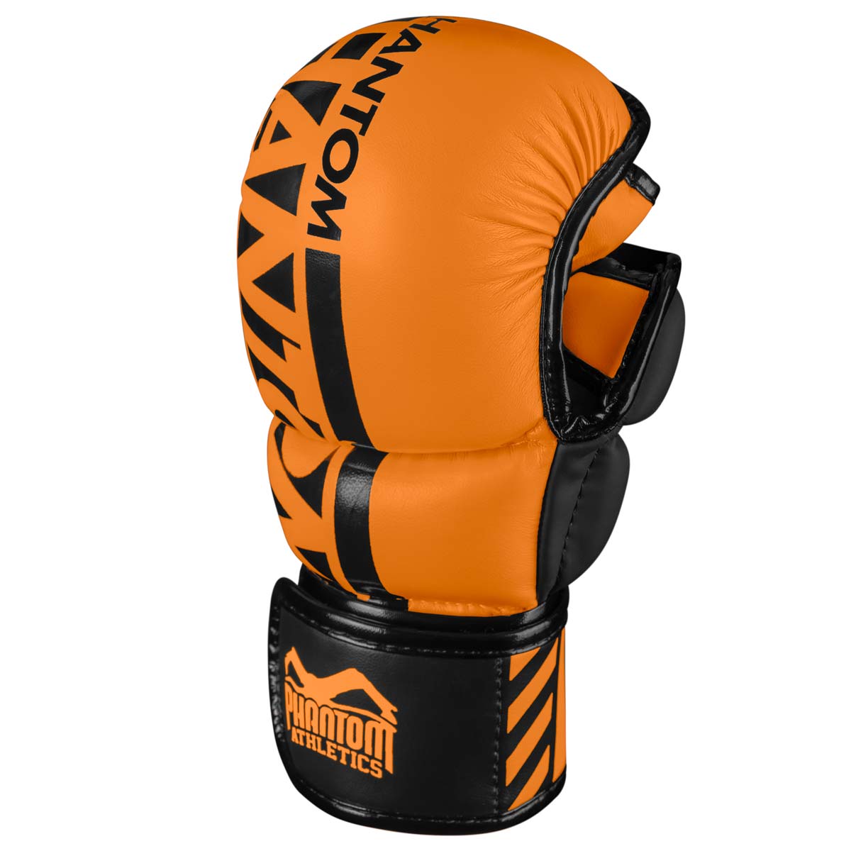 Phantom APEX NEON MMA Sparring Handschuhe. Hochwertige Boxhandschuhe für deinen Kampfsport. Perfekte Verarbeitung machen diese MMA Gloves ideal für Training, Sparring und Wettkampf. Perfekt für MMA Krav Maga oder Muay Thai. Hier in Neon Orange.