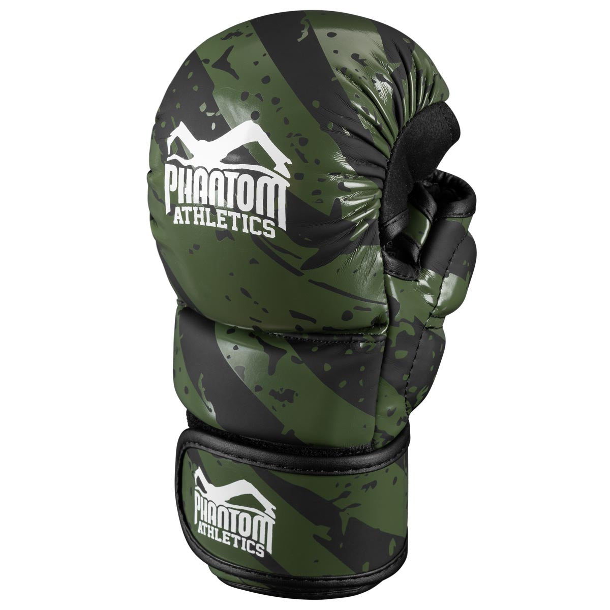 Phantom CAMO TIGER MMA Handschuhe im neuen grün/schwarzen Look. Höchste Qualität für Kampfsporttraining und Wettkampf. Egal ob MMA oder Muay Thai.