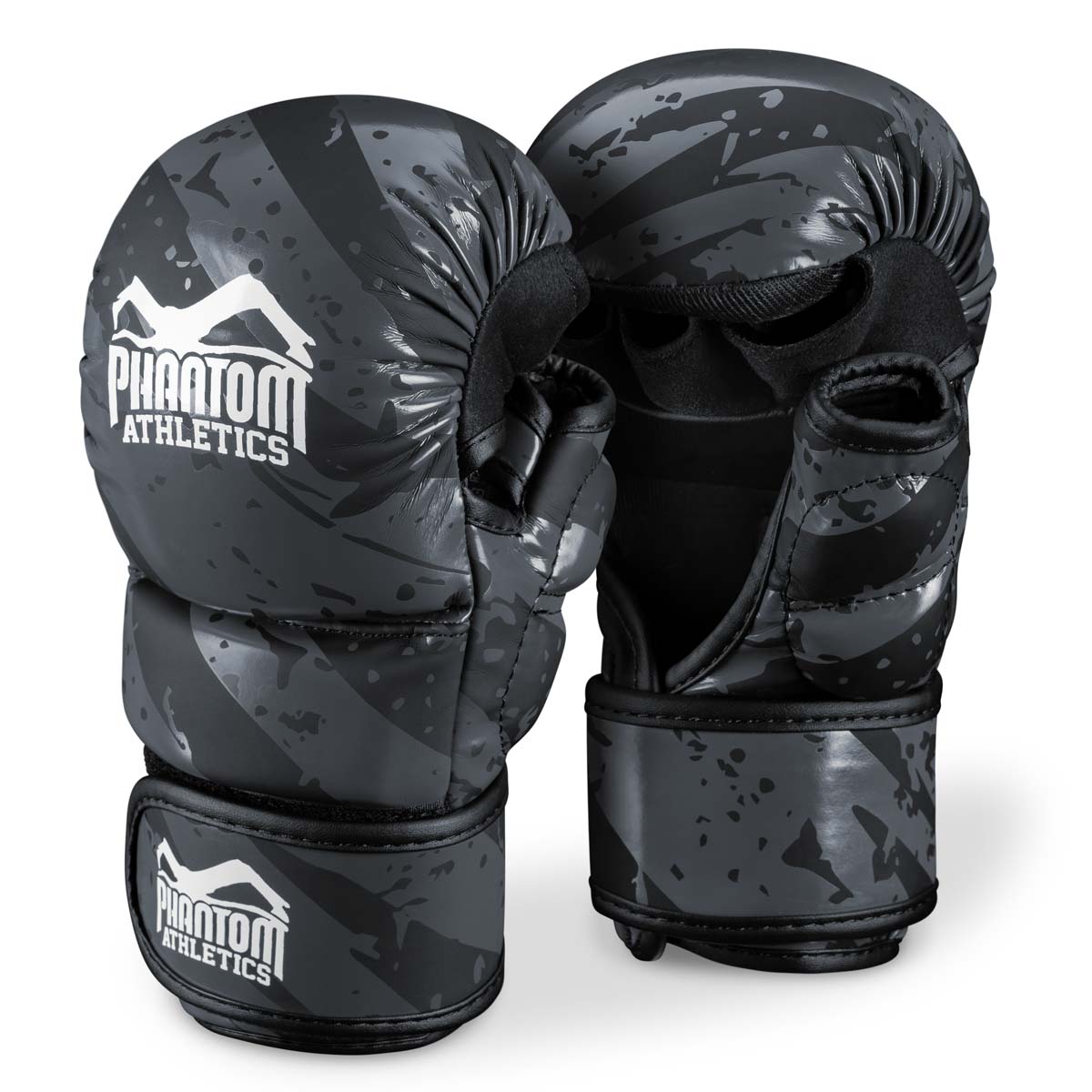 Phantom Athletics MMA Sparring Gloves Camo Tiger Grau – Leichte und strapazierfähige Handschuhe mit optimaler Polsterung für intensives Sparring. Ideal für MMA und Grappling.