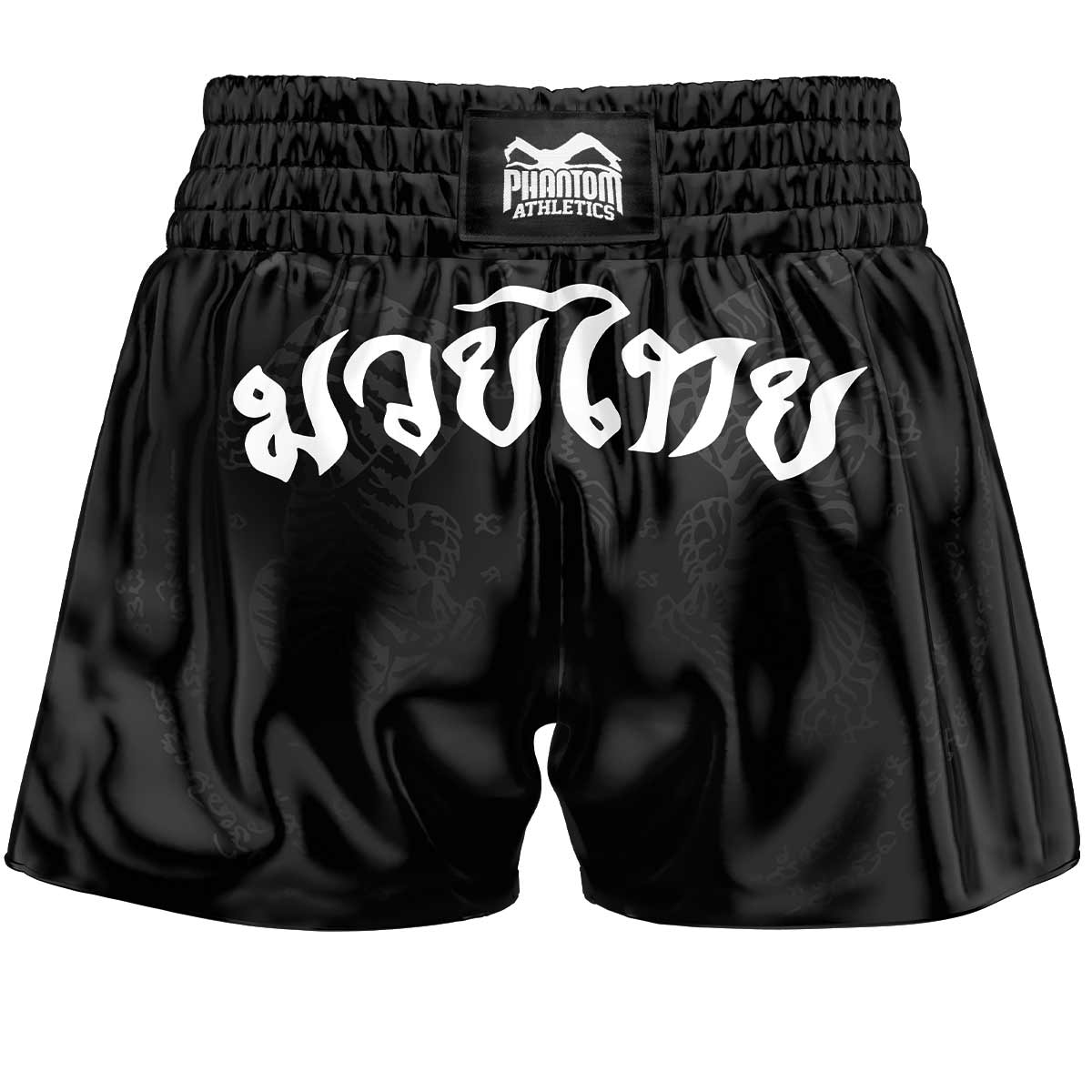 Diese Muay Thai Shorts Sak Yant Schwarz sind ideal für intensives Training und Wettkämpfe im Thaiboxen. Das strapazierfähige Material und der elastische Bund sorgen für eine optimale Passform und Flexibilität für schnelle Kicks und Knieangriffe.