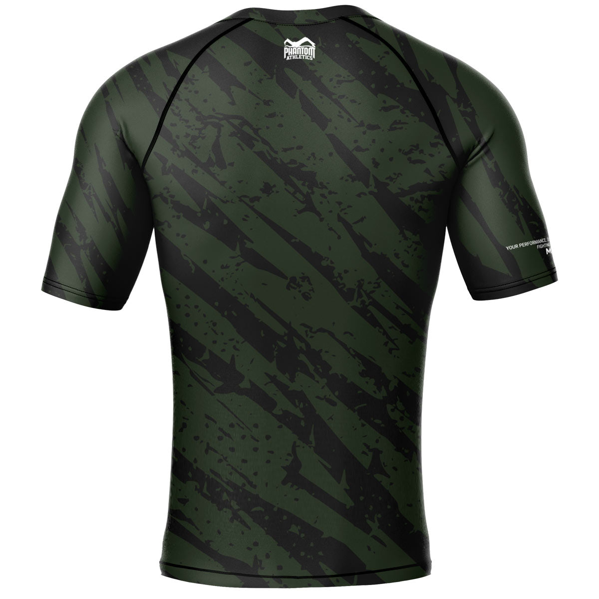 Phantom MMA Rashguard für deinen Kampfsport. Überragende Qualität und Tragekomfort vom Marktführer. Hier im brandneuen schwarz/grünen Camo Tiger Design.