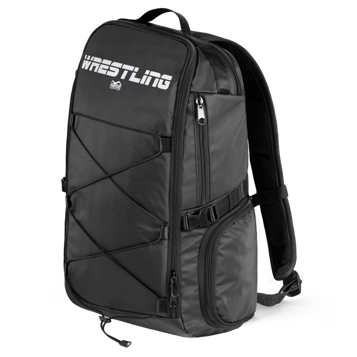 Rucksack Apex Wrestling von Phantom Athletics, ideal für Ringer und Kampfsportler. Geräumiges Design mit robustem Material bietet ausreichend Platz für Trainingsequipment und Zubehör.