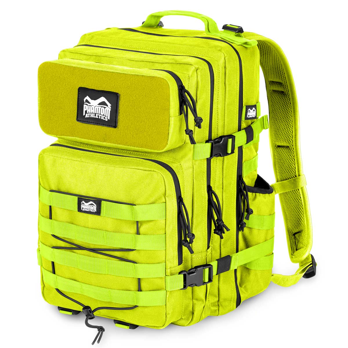 Phantom Athletics Rucksack "Delta Neon" – auffälliger und strapazierfähiger Rucksack, ideal für Kampfsport wie MMA, Boxen und Muay Thai. Mit großzügigem Stauraum für Handschuhe, Schienbeinschützer und weitere Trainingsutensilien.