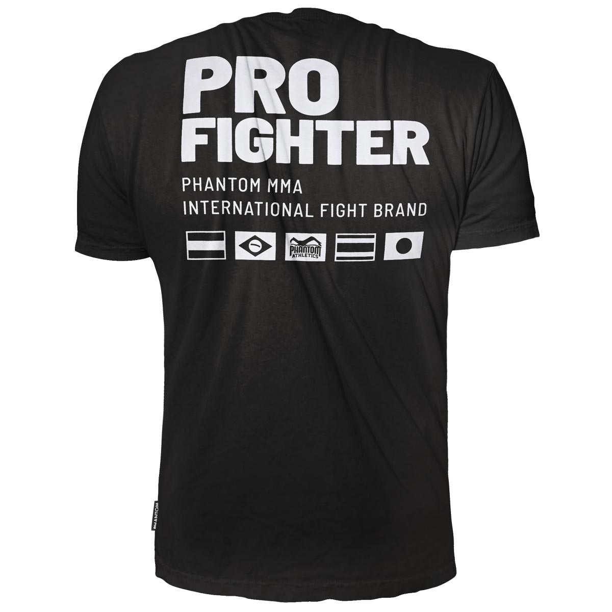 Dieses Pro Fighter T-Shirt in Schwarz-Weiß von Phantom Athletics kombiniert sportlichen Stil mit hoher Funktionalität. Der bequeme, athletische Schnitt sorgt dafür, dass das Shirt sich perfekt für Fitness-Workouts und Kampfsport-Training eignet.