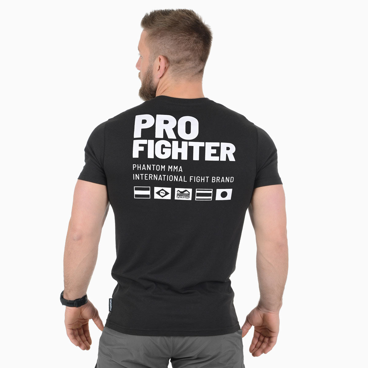 T Shirt Pro Fighter Schwarz