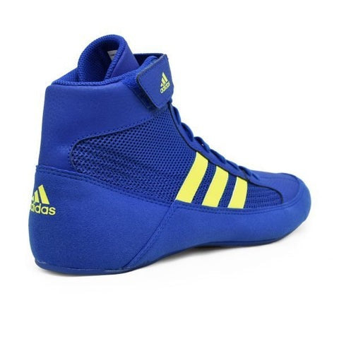 Adidas Ringerschuhe Havoc in Blau / Gelb. 
Ein leichter und einfacher Ringerschuh für Anfänger und Fortgeschrittene. Mit Top Qualität und einer tollen Leistung auf der Matte. Code: 2473