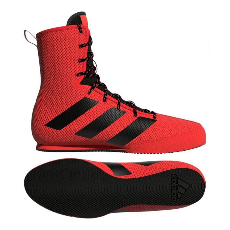 Zapatos de boxeo adidas box hog 3 rojo