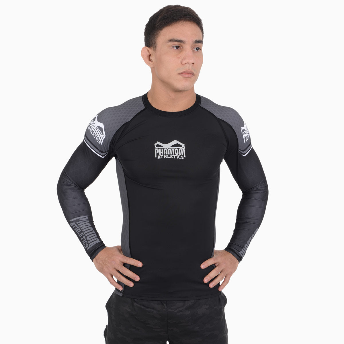 Phantom Athletics Storm Nitro Rashguard LS – langärmliges Kompressionsshirt für BJJ, No-Gi Grappling und MMA. Bietet optimalen Schutz vor Reibung und Muskelunterstützung im Training.