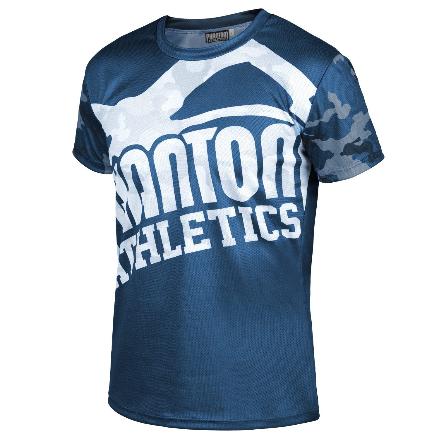 Das Trainingsshirt EVO Navy Camo von Phantom Athletics bietet hohen Komfort und Atmungsaktivität, perfekt für intensive Trainingseinheiten im MMA, BJJ und CrossFit. Das schnelltrocknende Material hält den Körper kühl und trocken, selbst bei langen Workouts. Das Navy-Camo-Design verleiht dem Shirt einen modernen, sportlichen Look.