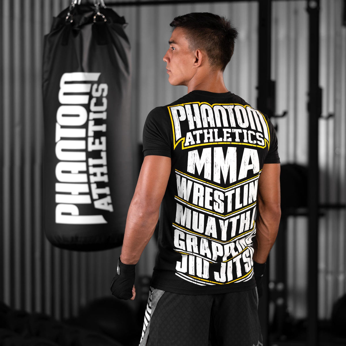 Phantom Athletics T-Shirt MMA Sports, für Kampfsportler, die in Grappling, Ringen und Jiu Jitsu aktiv sind. Atmungsaktiv, bequem und strapazierfähig – ideal für anspruchsvolle Trainingseinheiten.