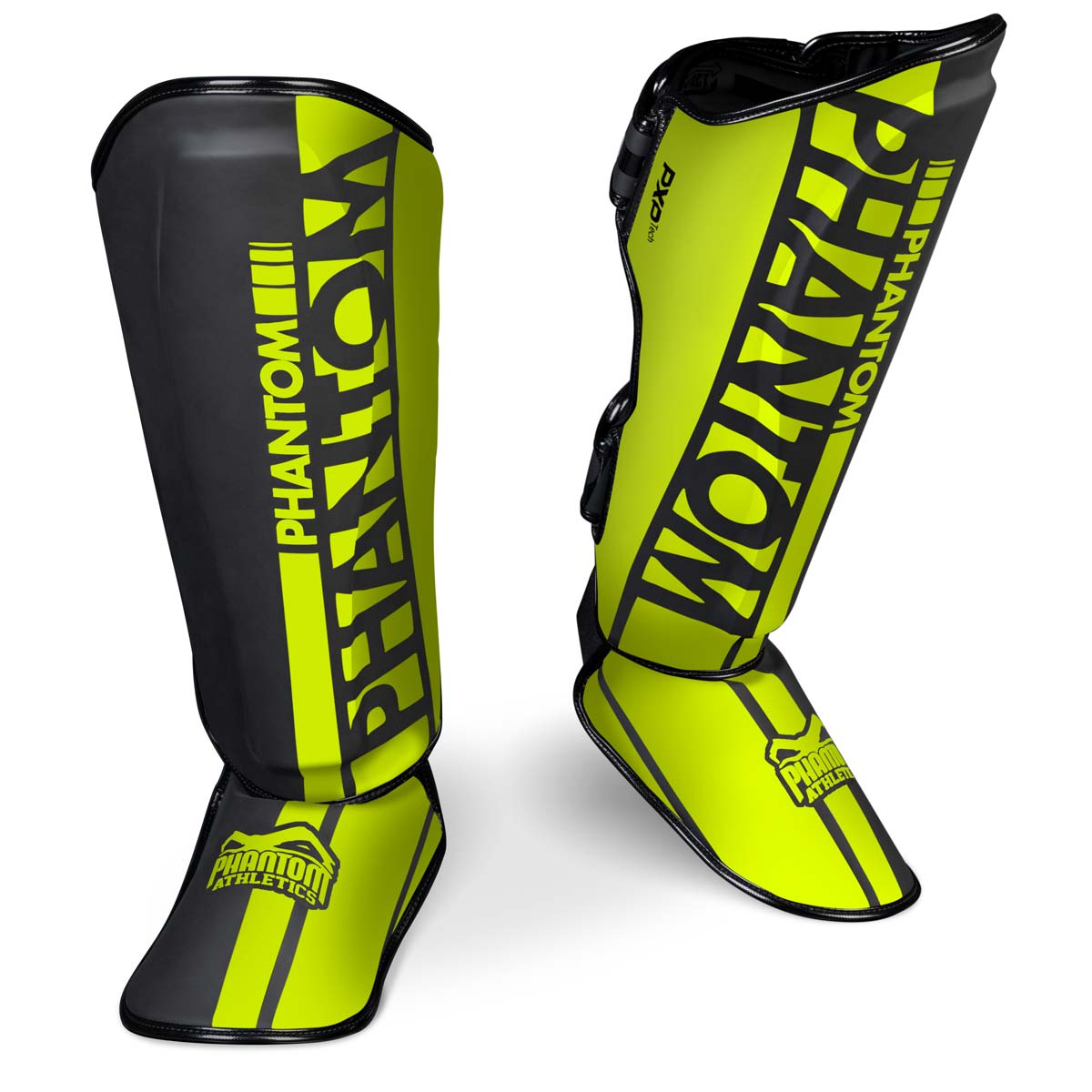 Phantom Athletics Apex Striking Neon Schienbeinschoner für Muay Thai und Kickboxen – robuster Schutz bei intensiven Trainingseinheiten. Ergonomisches Design und hochwertige Materialien sorgen für optimalen Tragekomfort und maximale Sicherheit. Perfekt für ambitionierte Kampfsportler.