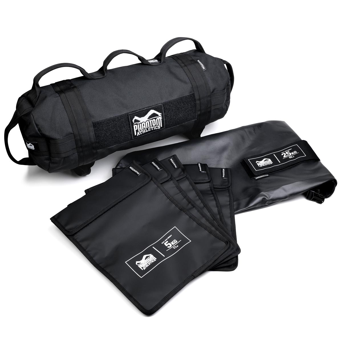 Hochwertiger Phantom Athletics Training Bag, ideal für intensives Kampfsport-Training. Vielseitig einsetzbar für Schläge, Kicks und funktionales Krafttraining.